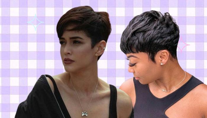 Most Beautiful Pixie cut hair for round face 